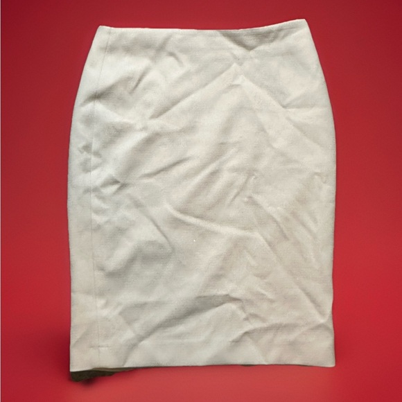 Vintage Luxury Size 38 EU Sandra Angelozzi Cream White Knee length Skirt - Picture 3 of 6